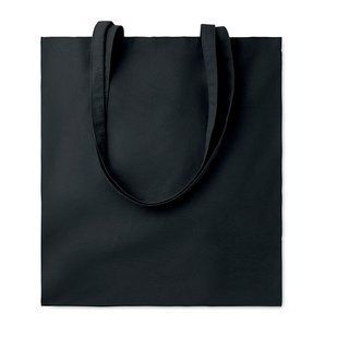 COTTONEL COLOUR+, Сумка-шоппер с логотипом цветная, 140 гр/м&sup2;, черный MO926803 фото
