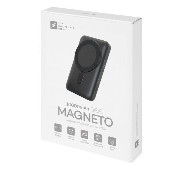 Повербанк с логотипом, с подсветкой Magneto 10000 mAh 5352 фото