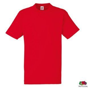 Футболка брендированная 'Heavy T' XL (Fruit of the Loom), унисекс, 100% хлопок, 195 г/м&sup2;, красный 061212040XL фото