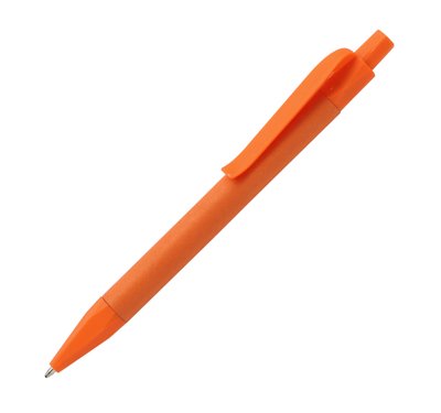 Еко ручка кулькова Manila з логотипом, помаранчевий 3583 фото
