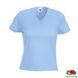 Футболка брендована 'Lady-Fit V-Neck' S (Fruit of the Loom), жіноча, бавовна 210 г/м&sup2;, небесно-блакитний 0610540YTS фото 1