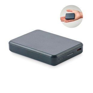 Зарядное устройство с логотипом KLEINPOW, на 5000 mAh, переработан ABS-пластик, синий MO260285 фото