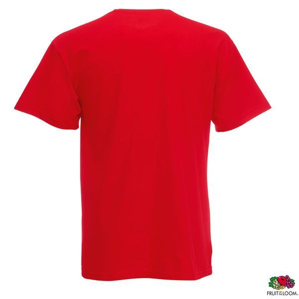 Футболка брендированная 'Heavy T' 2XL (Fruit of the Loom), унисекс, 100% хлопок, 195 г/м&sup2;, красный 061212040XXL фото