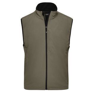 Мужской жилет с логотипом James Nicholson Softshell, оливковый, L JN136XOLZZZ3 фото