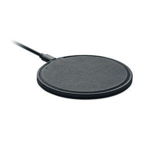 Зарядное устройство с логотипом ALFA, 15W с RPET-PU, &Oslash;10x0,6 см MO217503 фото