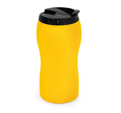 Термокружка з нержавіючої сталі Frost з логотипом, жовтий 4255 фото