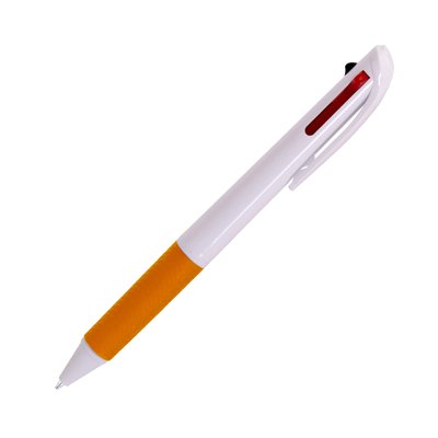 Ручка кулькова багатофункціональна 3 в1 Troya з друком, помаранчевий 2961 фото