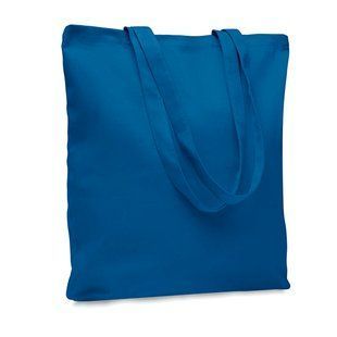 Сумка з логотипом RASSA COLOURED, для покупок 270 г/м&sup2;, 38х9x42 см, темно-блакитний MO644237 фото