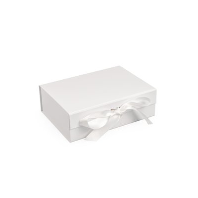 Коробка дизайнерська подарункова Surprise1 з логотипом, білий 4287 фото