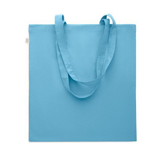 Эко-сумка с логотипом VIVEKA COLOUR, из переработанного сырья, 38x42 cм,140 г/м&sup2;, голубой MO230220 фото