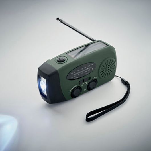 Портативний AM/FM-радіоприймач з логотипом ONDA, з ABS-пластику, 13x5x6 см, зелений MO274660 фото