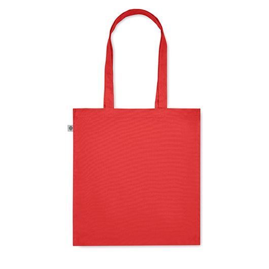 Эко-сумка с логотипом BENTE COLOUR, из органического хлопка, 38x9x42 cм, 220 г/м&sup2;, красный MO219705 фото