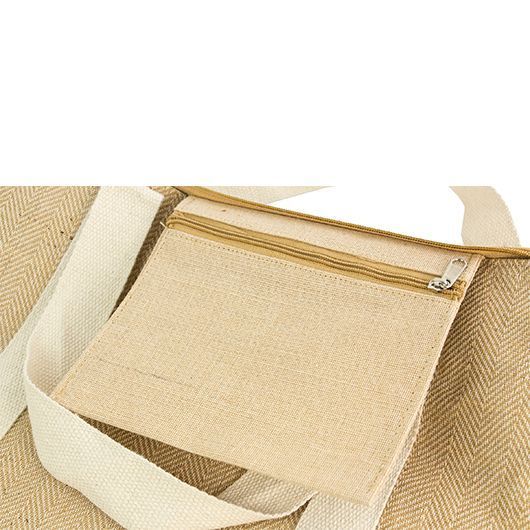 Сумка з логотипом SABA, 400 г(м2), 50x38x16 см, джут, натуральний 50S80A330 фото