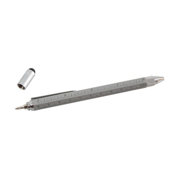 Ручка з логотипом MULTI-TOOL 5 в 1, метал, сірий 11N07BHF2 фото