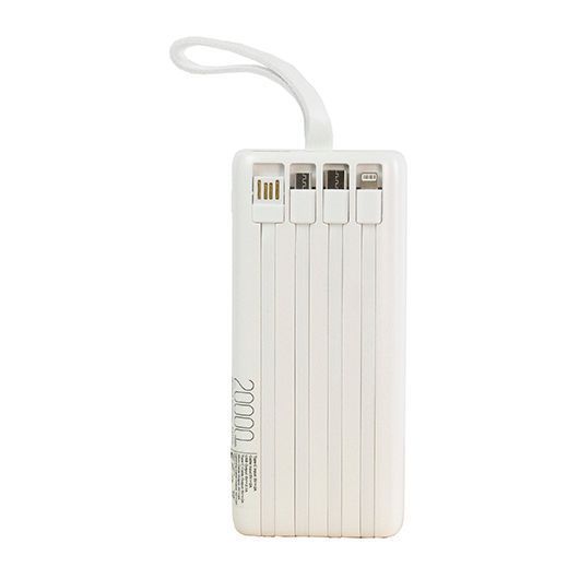 Зарядний пристрій з логотипом KRATOS 20000 mAh/74W, білий P01133P0 фото