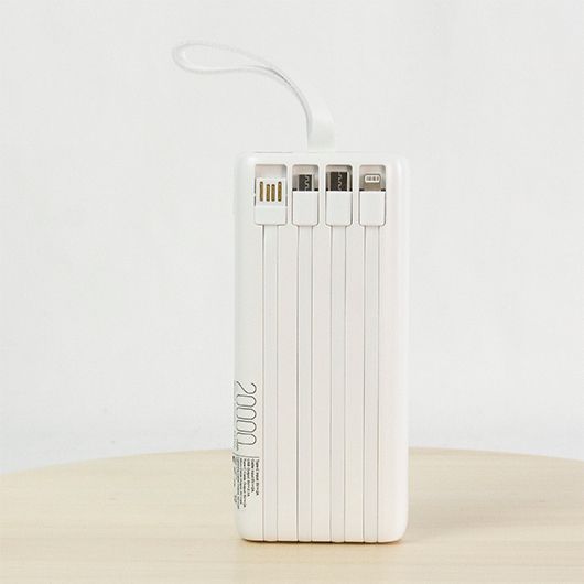 Зарядний пристрій з логотипом KRATOS 20000 mAh/74W, білий P01133P0 фото