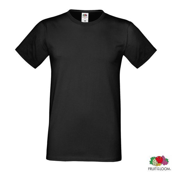Футболка з логотипом 'Sofspun' 2XL (Fruit of the Loom), бавовняна, 165 г/м&sup2;, чорний 061412036XXL фото