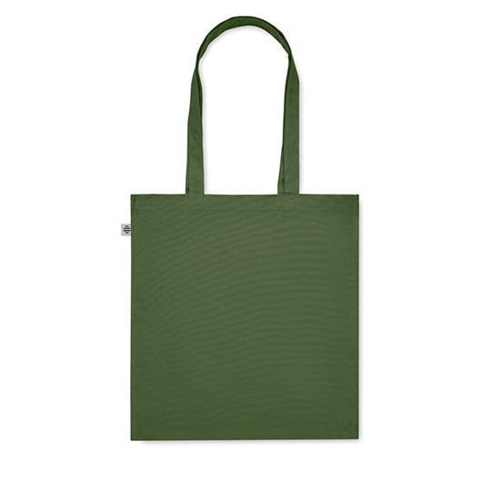 Эко-сумка с логотипом BENTE COLOUR, из органического хлопка, 38x9x42 cм, 220 г/м&sup2;, темно-зеленый MO219709 фото