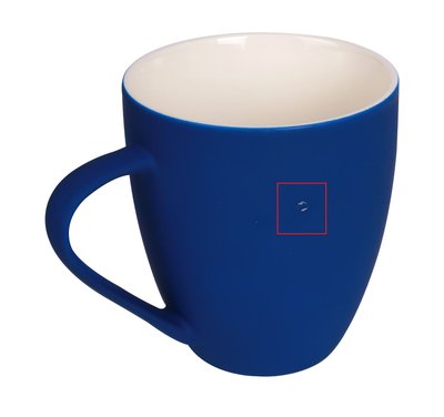 Чашка керамічна з софт-тач покриттям Velvet, синій 4223 фото