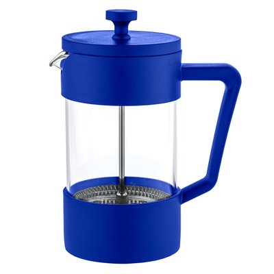 Скляний чайник френч-прес TakeBreak, 600 ml, синій 4405 фото