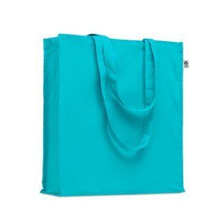 Эко-сумка с логотипом BENTE COLOUR, из органического хлопка, 38x9x42 cм, 220 г/м&sup2;, голубой MO219712 фото