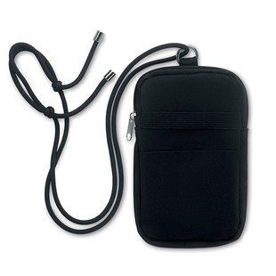 Сумка-кроссбоди с логотипом MOBIBOLSA, для смартфона, 12x19 см, черный MO251903 фото