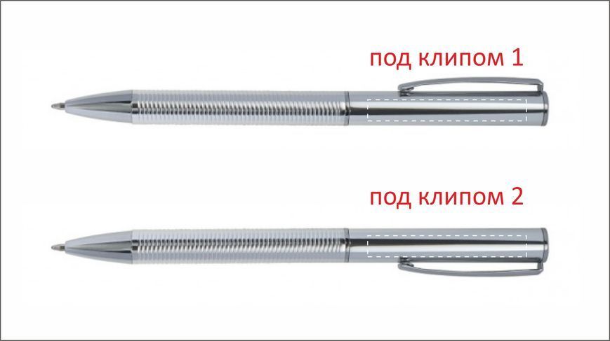 Металева ручка з логотипом, алюміній, синє чорнило, поворотна 95847132 фото