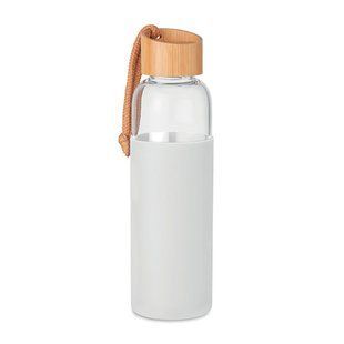 Брендована Пляшка CHAI 500 мл, скло/силікон, білий MO684506 фото
