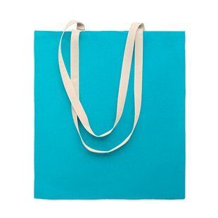 Эко-Сумка с логотипом ZEVRA COLOUR, (шопер) хлопчатобумажная, 38х42 см, 140 гр/м&sup2;, голубой MO286812 фото