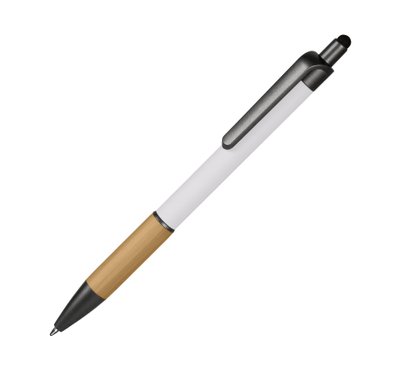 Ручка металева Vido під логотип, білий 4745 фото