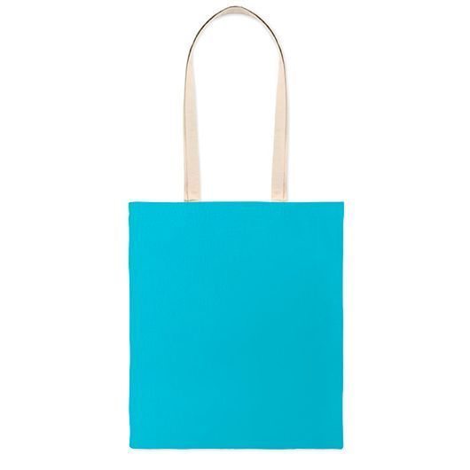 Эко-Сумка с логотипом ZEVRA COLOUR, (шопер) хлопчатобумажная, 38х42 см, 140 гр/м&sup2;, голубой MO286812 фото