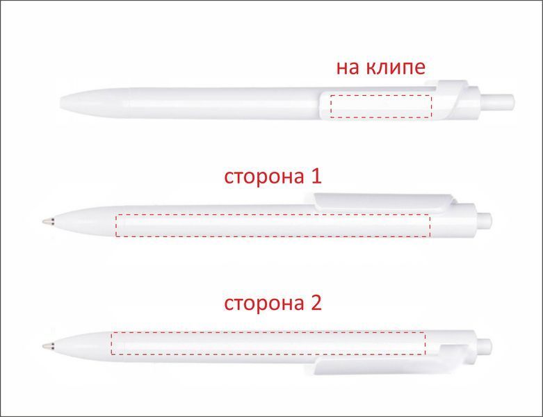 Пластикова ручка з логотипом кулькова, синє чорнило, кнопкова 64660201 фото