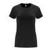 Футболка с логотипом женская Capri 170, black, размер XL 6683-02-XL фото 1