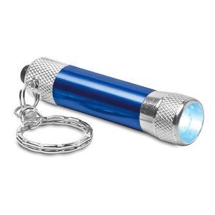 Брендований брелок ARIZO, ліхтарик LED, &Oslash;1,6X6,5 см, синій MO862204 фото