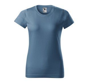 Футболка жіноча BASIC 160 гр/м2 із бавовни, denim 4002 фото