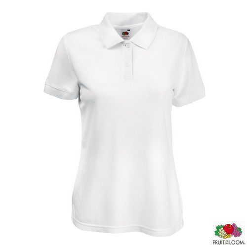 Друк на поло 'Lady-Fit Polo 65/35' XS (Fruit of the Loom), жіноча, 65% поліестер, 35% бавовна, 170 г/м&sup2;, білий 063212030XS фото