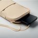 Сумка-саше дорожная с логотипом KOROVIN POUCH, с RPET, 12,5x2x20 см, бежевый MO267513 фото 5