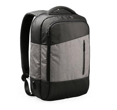 Рюкзак антизлодій для ноутбука з логотипом, сірий 3728 фото