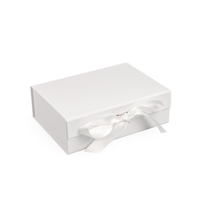 Коробка дизайнерська подарункова Surprise2 з логотипом, білий 4288 фото