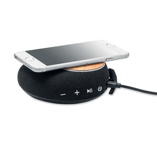 Колонка с логотипом FLARE, Bluetooth 5.1 с зарядным устройством 10W, &Oslash;11,4X4,2 см MO688703 фото
