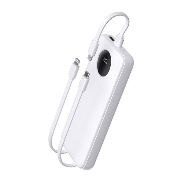Портативный повербанк с логотипом Bulo, 10000 mAh 22,5W, белый 5833 фото