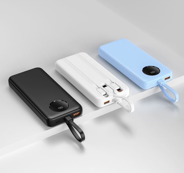 Портативный повербанк с логотипом Bulo, 10000 mAh 22,5W, белый 5833 фото
