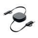 Кабель с логотипом для быстрой зарядки LINEA, (60 W/PD), длина 80 см, черный MO242503 фото