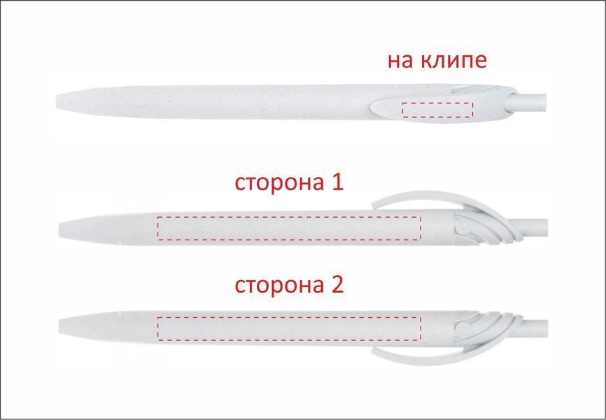 Рекламна пластикова ручка з Tetra Pak, синє чорнило, кулькова 64610201 фото