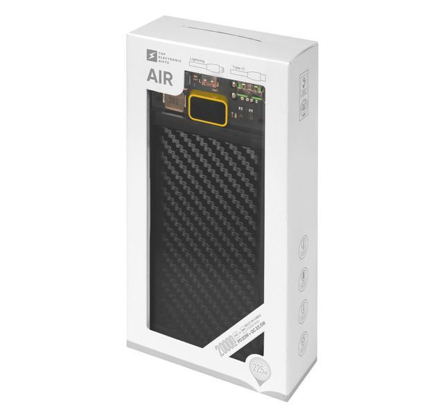 Брендований повербанк Air 20000 mAh, чорний 4475 фото