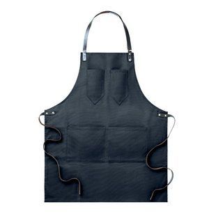Фартук с логотипом CHEF, 86X68,5 см, экокожа, хлопок, черный, One size MO923703 фото