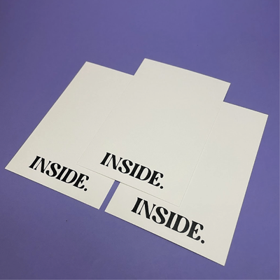 Листівки із дизайнерського картону з індивідуальним дизайном SB29 фото