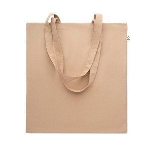 Эко-сумка с логотипом VIVEKA COLOUR, из переработанного сырья, 38x42 cм,140 г/м&sup2;, бежевый MO230239 фото