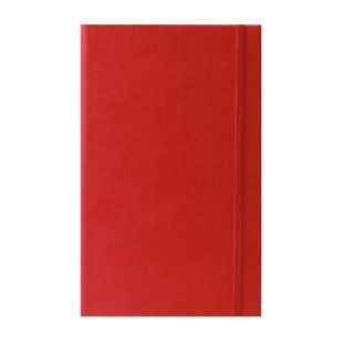 Записная книга с логотипом Туксон А6, твердый, белый блок, в линейку, кожзам, красный 13125757 фото