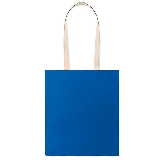 Еко-Сумка з логотипом ZEVRA COLOUR, (шопер) бавовняна, 38х42 см, 140 гр/м&sup2;, синій MO286837 фото